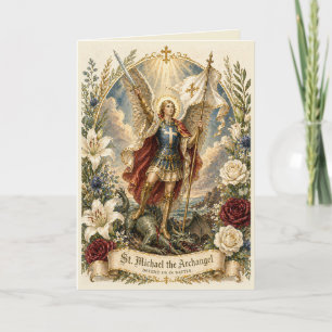 St Michael Archangel Prayer Defend us in Battle Card