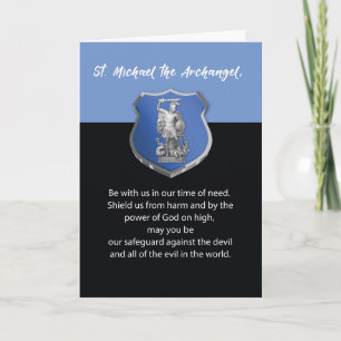 St. Michael Archangel Prayer Thinking of You Card