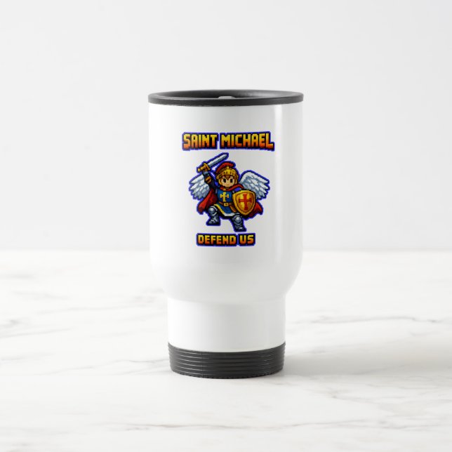 St. Michael Archangel Travel Mug Catholic Mug (Center)