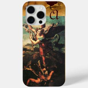 St MICHAEL ARCHANGEL VANGUISHING SATAN Monogram iPhone 15 Pro Max Case
