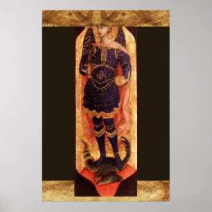 St MICHAEL ARCHANGEL WITH DEVIL Poster