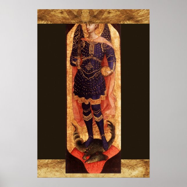 St MICHAEL ARCHANGEL WITH DEVIL Poster (Front)