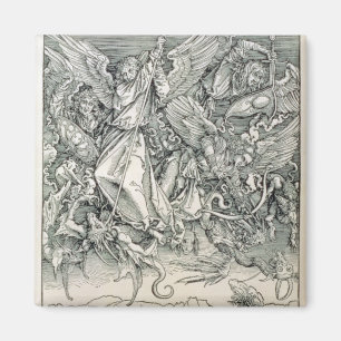 St. Michael Battling with the Dragon Magnet