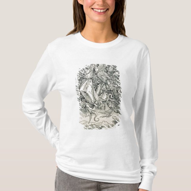 St. Michael Battling with the Dragon T-Shirt (Front)