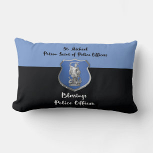 St. Michael Blessings to New Police Officer Lumbar Cushion