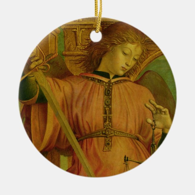 St. Michael Ceramic Tree Decoration (Front)
