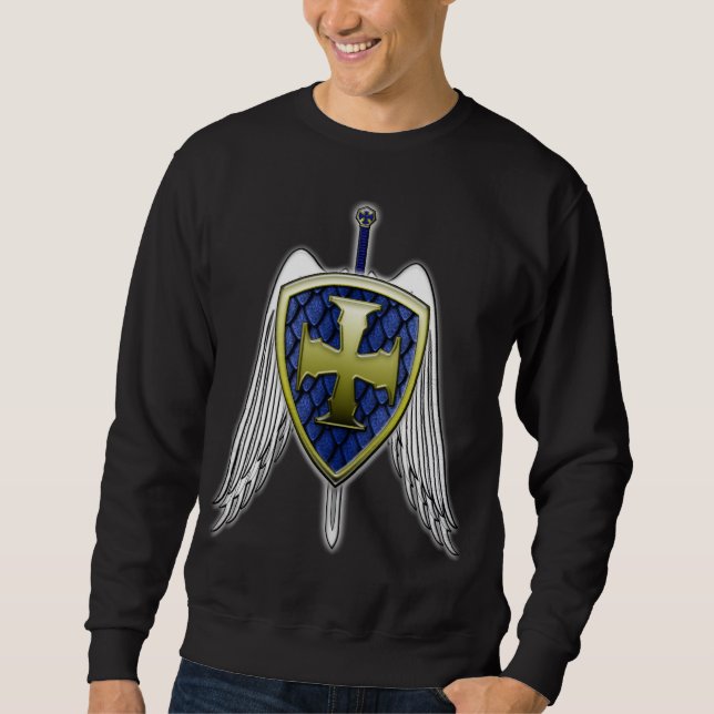 St Michael - Dragon Scale Shield Sweatshirt (Front)