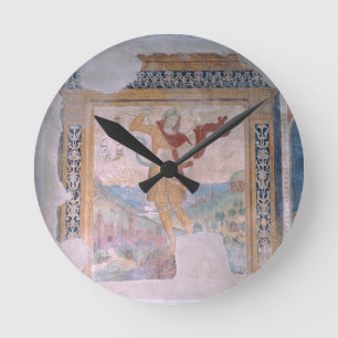 St. Michael (fresco) Round Clock