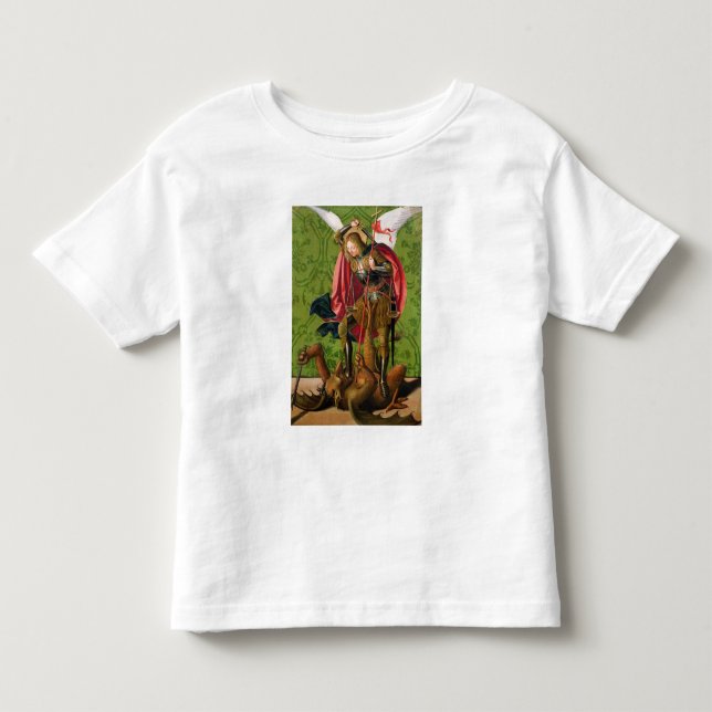 St. Michael Killing the Dragon Toddler T-Shirt (Front)