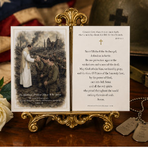 St. Michael Military Holy Card