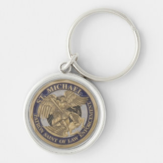 St MICHAEL PATRON SAINT OF LAW ENFORCEMENT Key Ring