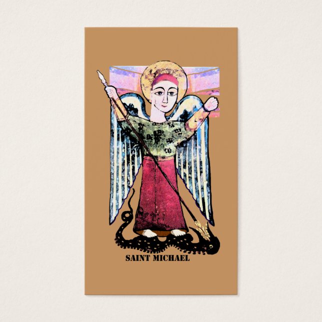 St Michael prayer card (Front)