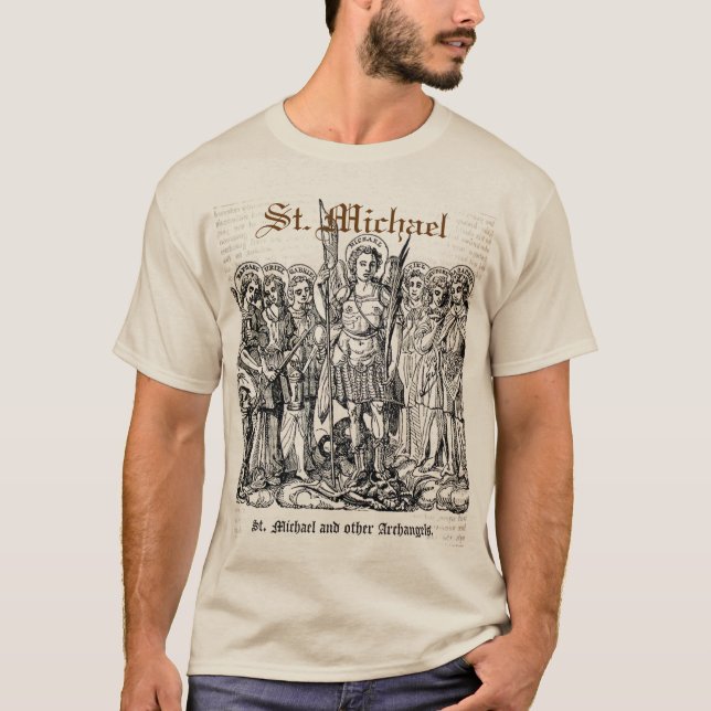 St. Michael T-Shirt - Mens (Front)