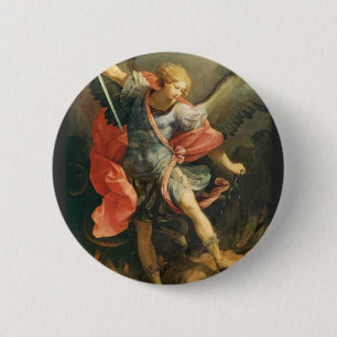 St. Michael the Archangel 6 Cm Round Badge