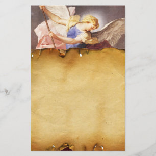 St Michael the Archangel , Brown Parchment Stationery