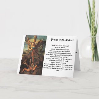 St. Michael the Archangel Card