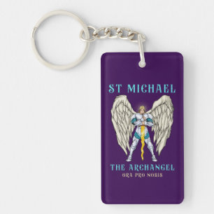St Michael The Archangel Catholic Prayer Key Ring
