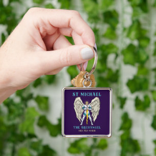 St Michael The Archangel Catholic Prayer Keychain