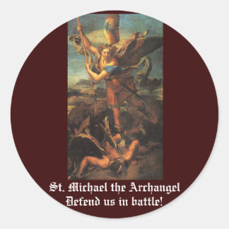 St. Michael the Archangel Classic Round Sticker