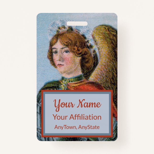 St. Michael the Archangel (detail; M 017) ID Badge (Front)