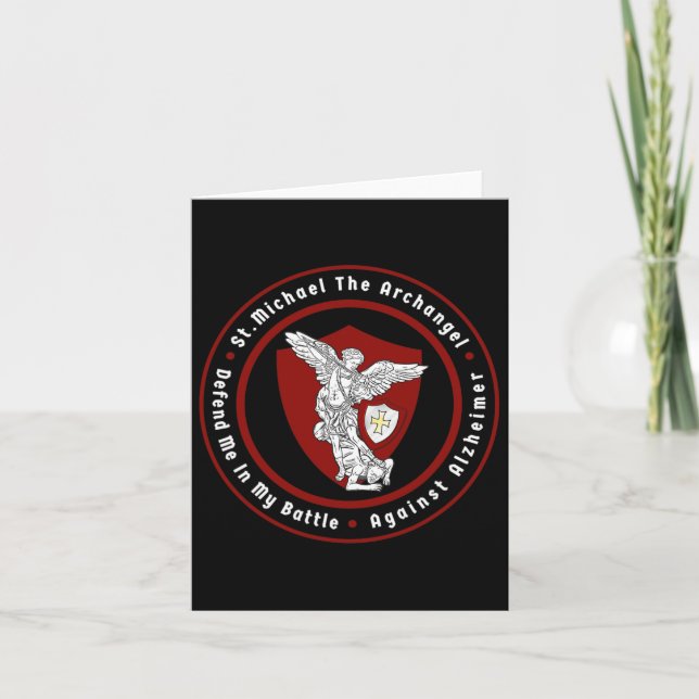 St. Michael The Archangel Help Me Against Heimerhe Card (Front)