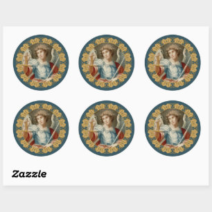 St. Michael the Archangel (M 010) Classic Round Sticker