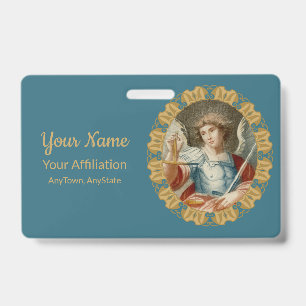 St. Michael the Archangel (M 010) ID Badge