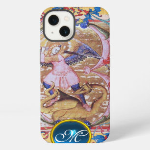 St. Michael the Archangel Monogram Antique Floral iPhone 13 Case
