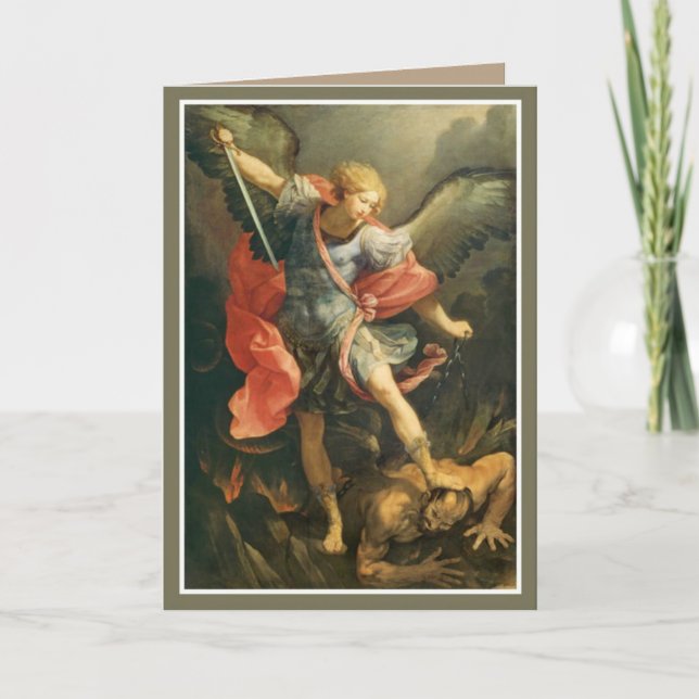 St. Michael the Archangel Prayer Card (Front)