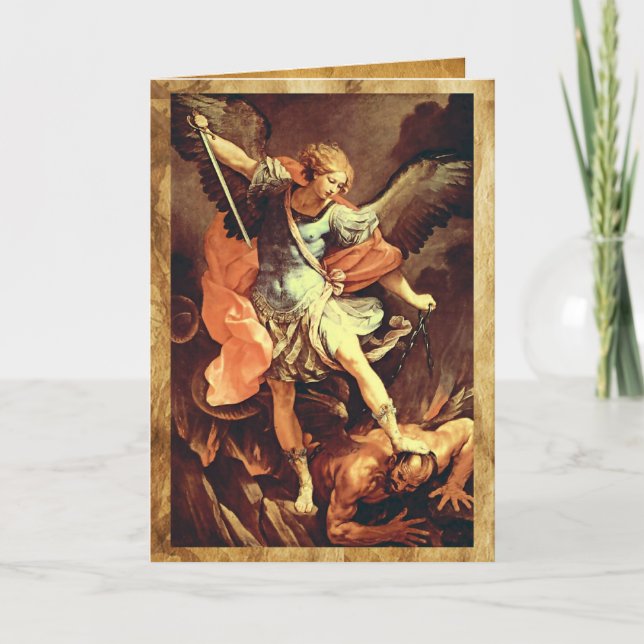 St. Michael the Archangel Prayer Card (Front)