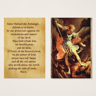 St. Michael the Archangel Prayer Card