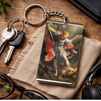 St. Michael the Archangel Religious Catholic Key Ring