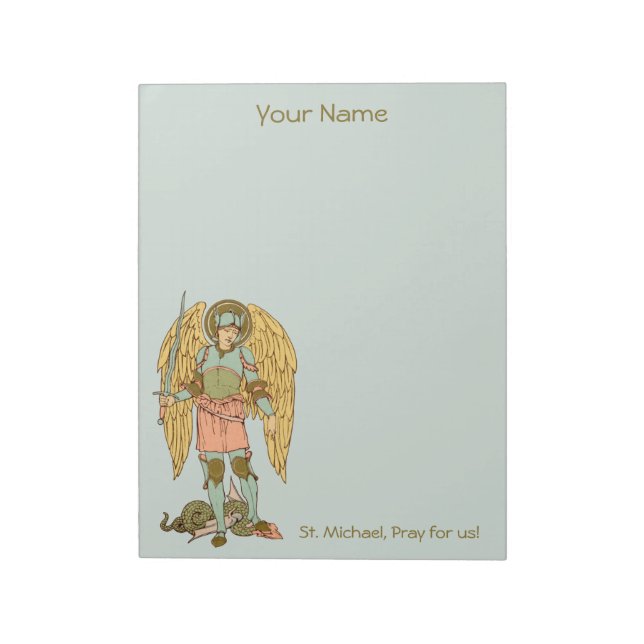 St. Michael the Archangel (RLS 12) 8.5"x11" Notepad (Rotated)