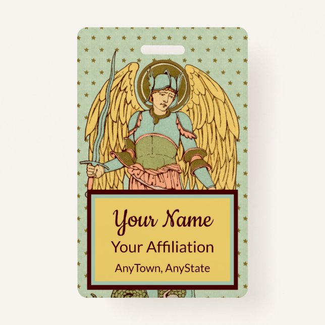 St. Michael the Archangel (RLS 12) ID Badge (Front)