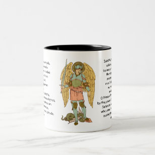 St. Michael the Archangel (RLS 12) Two-Tone Coffee Mug