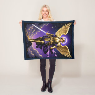 St Michael the Archangel Roman Catholic Fleece Blanket