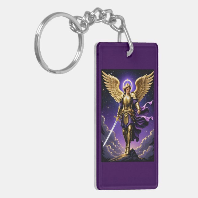 St Michael the Archangel Roman Catholic Key Ring (Front Left)