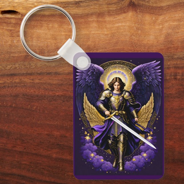 St Michael the Archangel Roman Catholic Key Ring (Front)