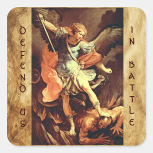St. Michael the Archangel Square Sticker