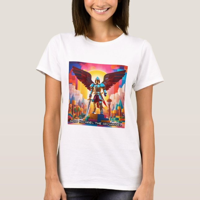 St. Michael the Archangel T-Shirt Catholic Tee (Front)