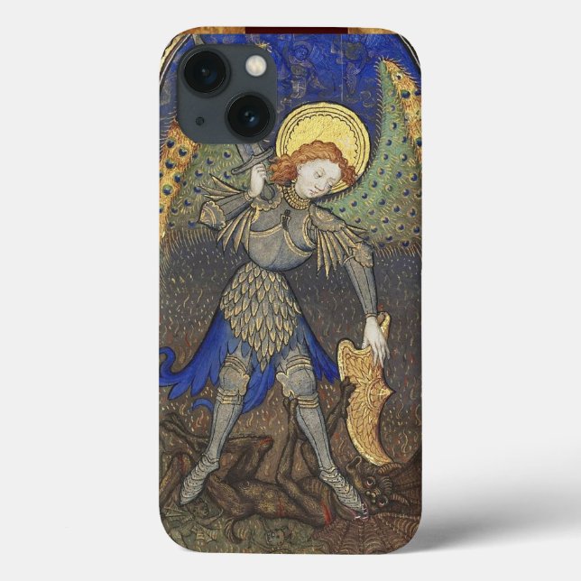 St. Michael the Archangel with Devil Case-Mate iPhone Case (Back)