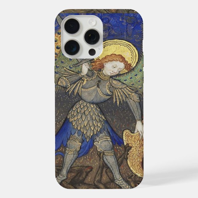 St. Michael the Archangel with Devil iPhone Case (Back)