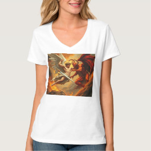 St Michael the Archangel Women's V-neck Tee
