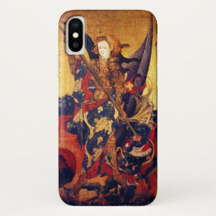 St. Michael Vanquishing Devil as Mediaeval Knight Case-Mate iPhone Case