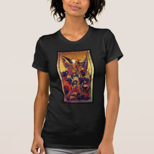 St. Michael Vanquishing Devil as Mediaeval Knight T-Shirt