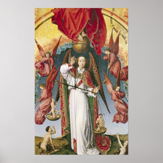 St. Michael Weighing the Souls Poster (Front)