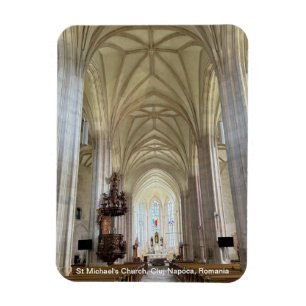 St Michael's Church, Cluj-Napoca, Romania, on a Magnet