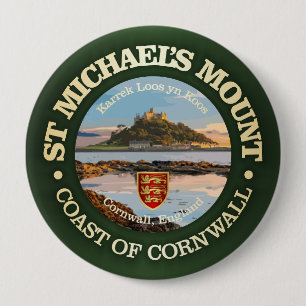 St Michael's Mount 10 Cm Round Badge