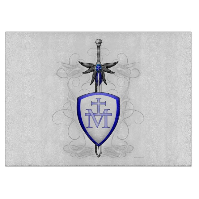 St. Michael's Sword Cutting Board (Front)