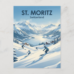 St. Moritz Switzerland Postcard